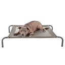 FurHaven Elevated Dog & Cat Bed, Graphite Gray, Medium