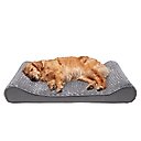 FurHaven Ultra Plush Luxe Lounger Orthopedic Cat & Dog Bed with Removable Cover, Gray, Jumbo