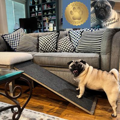 Show full view: OIC Pet Barkley Cat & Dog Bench Ramp, Canyon Gray slide 4 of 8