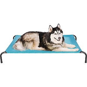 FurHaven Elevated Dog & Cat Bed, Capri Blue, X-Large
