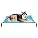 FurHaven Elevated Dog & Cat Bed, Capri Blue, X-Large