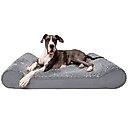 FurHaven Ultra Plush Luxe Lounger Orthopedic Cat & Dog Bed with Removable Cover, Gray, Giant