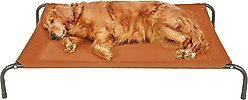 FurHaven Elevated Dog & Cat Bed, Terracotta Red, Large