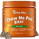 Zesty Paws Chew No Poo Chicken Flavored Soft Chews Coprophagia Stool Eating Deterrent Digestive Supplement for Dogs, 90 count
