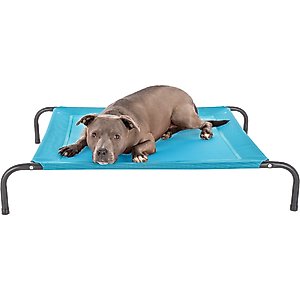 FurHaven Elevated Dog & Cat Bed, Capri Blue, Medium