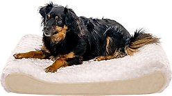 FurHaven Ultra Plush Luxe Lounger Orthopedic Cat & Dog Bed with Removable Cover, Cream, Medium
