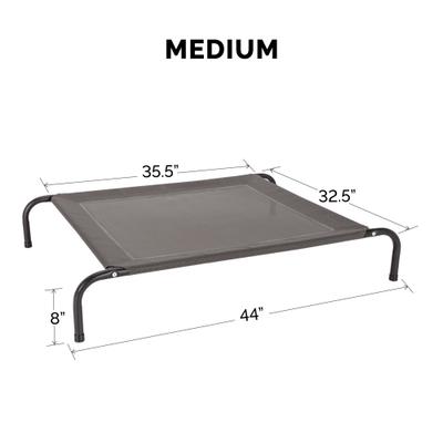 Show full view: FurHaven Elevated Dog & Cat Bed, Graphite Gray, Medium slide 8 of 10