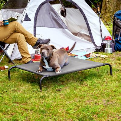 Show full view: FurHaven Elevated Dog & Cat Bed, Graphite Gray, Medium slide 3 of 10