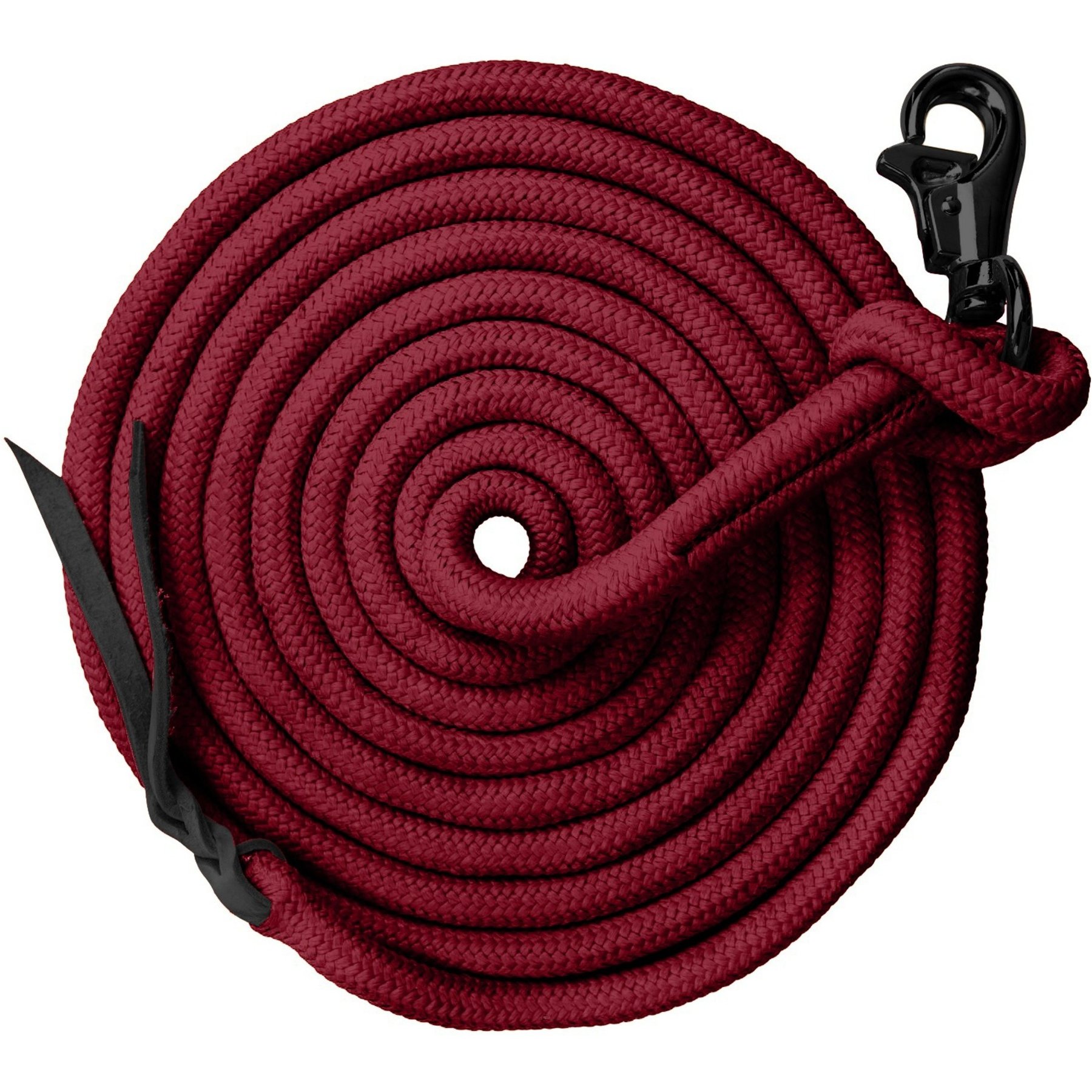 Kensington Protective Products Clinician Horse Training Lead Rope, Merlot-Black, 15-ft