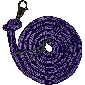 Kensington Protective Products Clinician Horse Training Lead Rope, 25-ft, Purple