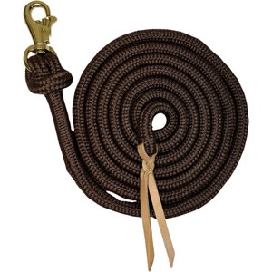 Kensington Protective Products Clinician Horse Training Lead Rope, 15-ft, Brown