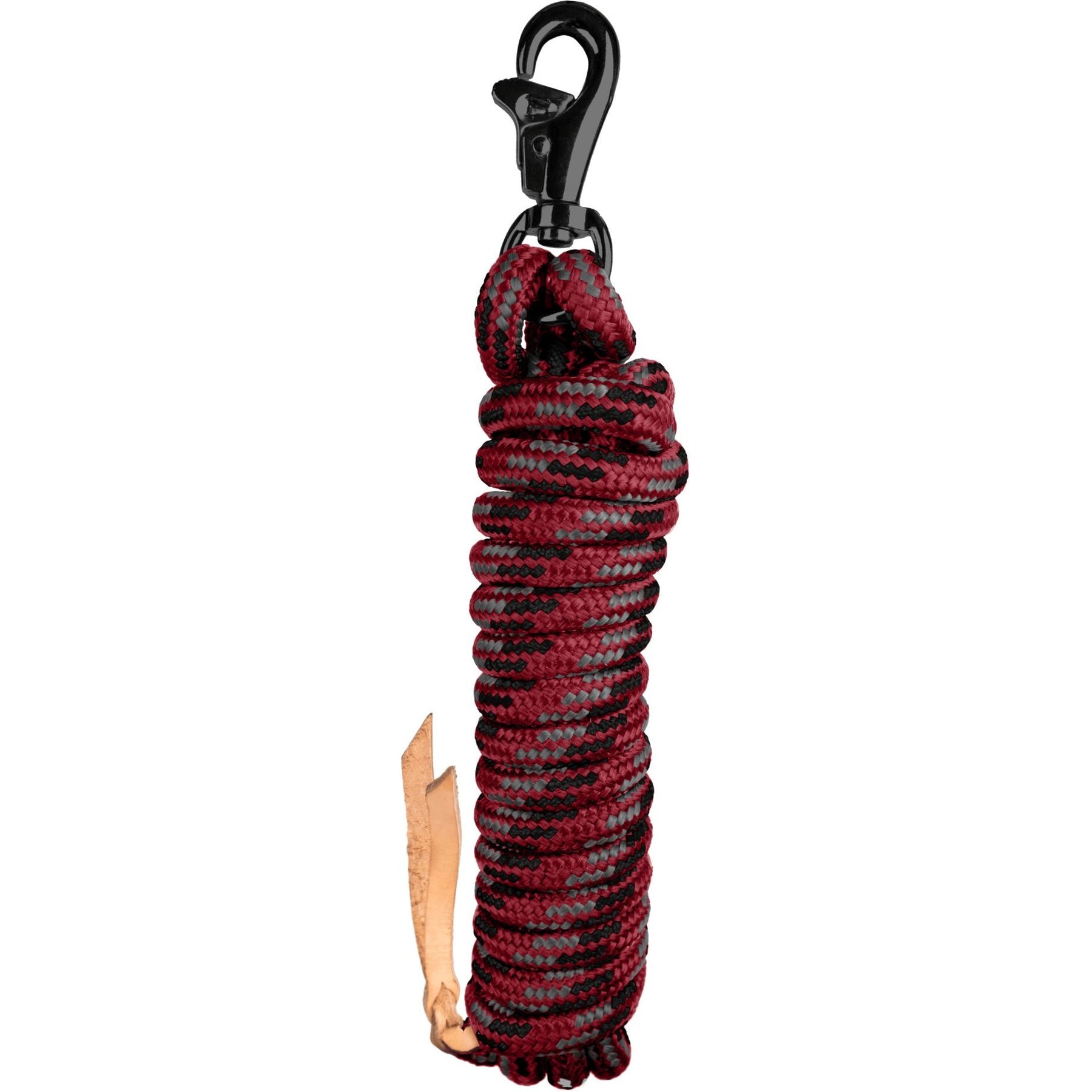 Kensington Protective Products Multi-Colored Clinician Horse Training Lead Rope, 10-ft, Merlot