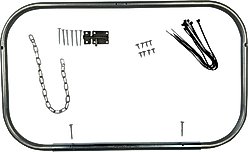 Kensington Protective Products Adjustable Frame Freedom Feeder Horse Hay Feeder, Silver