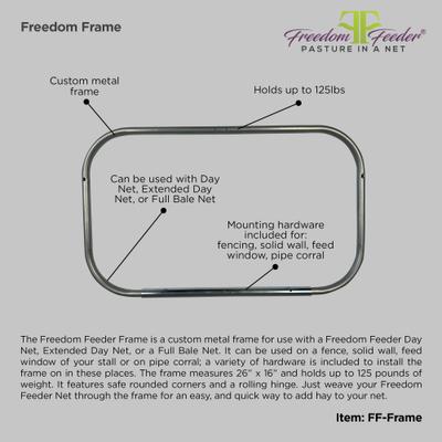 Show full view: Kensington Protective Products Adjustable Frame Freedom Feeder Horse Hay Feeder, Silver slide 2 of 3