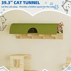 Yitahome Wall Mounted Wooden Cat Climber Set, Beige, 18 count slide 2 of 8