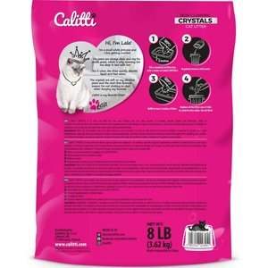 Calitti Crystals Unscented Non-Clumping Silica Gel Cat Litter, 8-lb bag