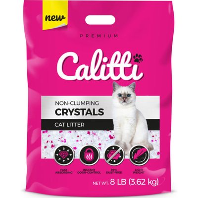 Calitti Calitti Crystals Unscented Non-Clumping Silica Gel Cat Litter, 8-lb bag