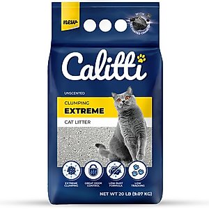 Calitti Extreme Unscented Clumping Cat Litter, 20-lb bag