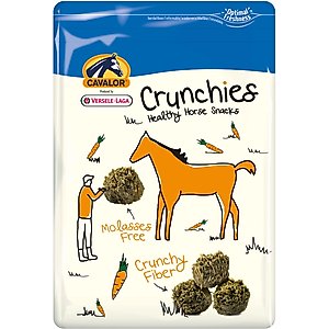 Cavalor Crunchies Molasses Free Horse Treats, 3.30-lb bag