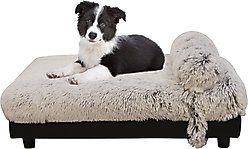 Club Nine Pets Milo Orthopedic Raised Dog Bed, Dusty Gray, Medium