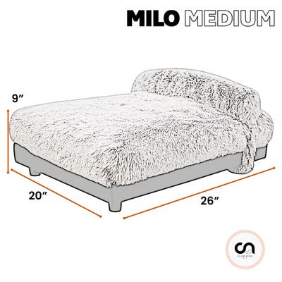 Show full view: Club Nine Pets Milo Orthopedic Raised Dog Bed, Brown, Medium slide 9 of 9