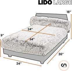 Club Nine Pets Lido Orthopedic Elevated Dog Bed, Brown, Large slide 2 of 7