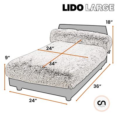 Show full view: Club Nine Pets Lido Orthopedic Elevated Dog Bed, Storm Gray, Large slide 8 of 8