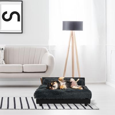 Show full view: Club Nine Pets Roma Elevated Orthopedic Dog Bed, Storm Gray, Medium slide 4 of 9