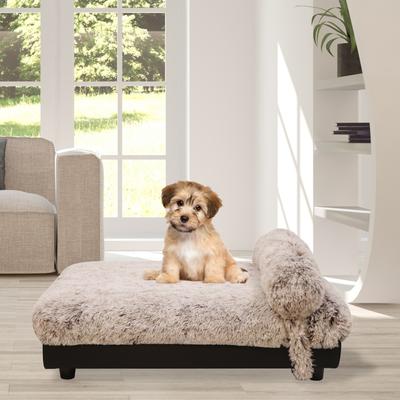 Show full view: Club Nine Pets Milo Orthopedic Raised Dog Bed, Brown, Medium slide 5 of 9