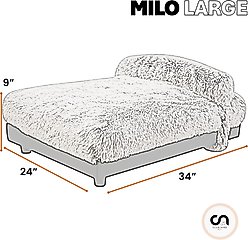 Club Nine Pets Milo Orthopedic Raised Dog Bed, Brown, Large slide 2 of 8