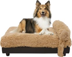 Club Nine Pets Milo Orthopedic Raised Dog Bed, Fawn, Medium