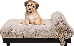 Club Nine Pets Milo Orthopedic Raised Dog Bed, Brown, Medium