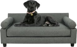 Club Nine Pets Blake Orthopedic Dog Couch Bed, Dove, Medium