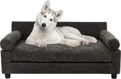 Club Nine Pets Blake Orthopedic Dog Couch Bed, Charcoal, Large