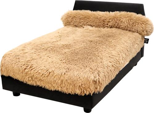 Show full view: Club Nine Pets Lido Orthopedic Elevated Dog Bed, Fawn, Medium slide 3 of 9