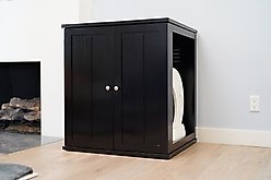 The Refined Feline Self Cleaning Cat Litter Box Cabinet, Shaker Door, Espresso