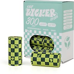 THE LICKER STORE Extra Thick Leak Proof Poop Bags, Unscented, 300 count