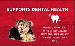 Rewardables Healthy Chewers Natural Collagen & Beef Sticks High Protein Dog Chews, 21.1-oz bag, 100 count slide 2 of 5