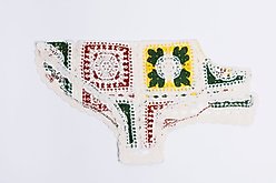 Both Tails Cherry Crochet Dog Shirt, Small slide 2 of 5