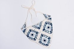Both Tails Nazar Crochet Dog Bandana slide 2 of 3