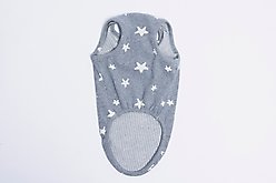Both Tails Starry Night Sleeveless Dog Sweater, Grey, Medium slide 2 of 6