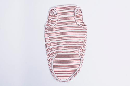 Show full view: Both Tails Candy Cane Sleeveless Dog Sweater, Red, X-Small slide 6 of 7