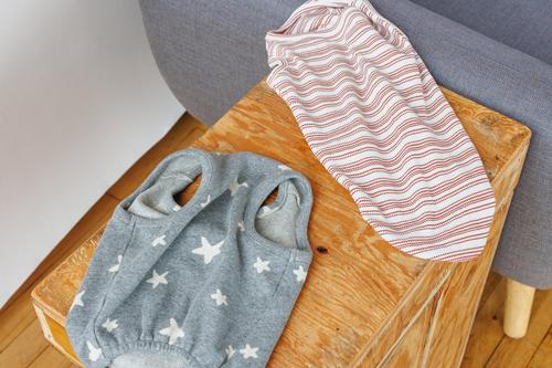 Show full view: Both Tails Candy Cane Sleeveless Dog Sweater, Red, X-Small slide 4 of 7