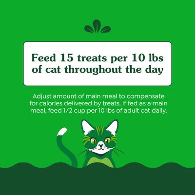Show full view: Greenies Feline SmartBites Healthy Skin & Fur Natural Chicken Flavor Soft & Crunchy Adult Cat Treats, 16-oz tub slide 8 of 13