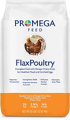 Promega Feed FlaxPoultry 16% Protein Crumble Poultry Feed, 50-lb bag
