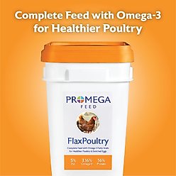 Promega Feed FlaxPoultry 16% Protein Crumble Poultry Feed, 25-lb pail slide 2 of 9