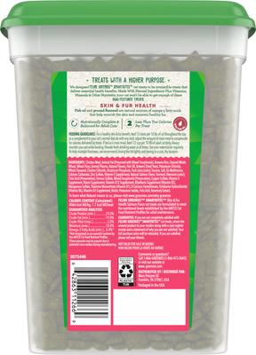 Show full view: Greenies Feline SmartBites Healthy Skin & Fur Natural Salmon Flavor Soft & Crunchy Adult Cat Treats, 16-oz tub slide 3 of 13