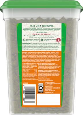 Show full view: Greenies Feline SmartBites Healthy Skin & Fur Natural Chicken Flavor Soft & Crunchy Adult Cat Treats, 16-oz tub slide 3 of 13