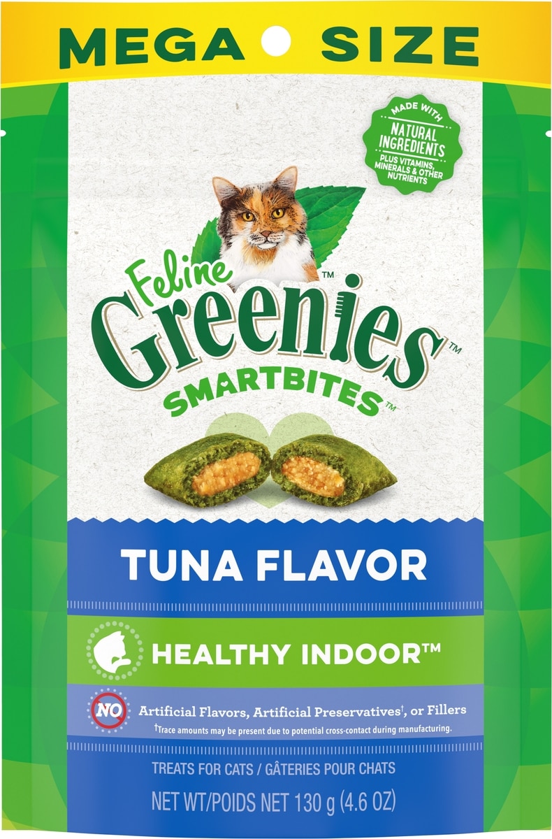 GREENIES Feline SmartBites Healthy Indoor Natural Tuna Flavor Soft