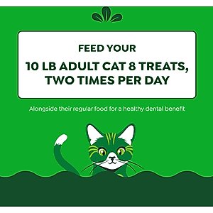 Greenies Feline Oven Roasted Chicken Flavor Adult Dental Cat Treats, 4.6-oz bag